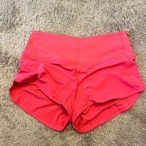Lululemon Speed Up high rise lined shorts 2.5” - LIP GLOSS